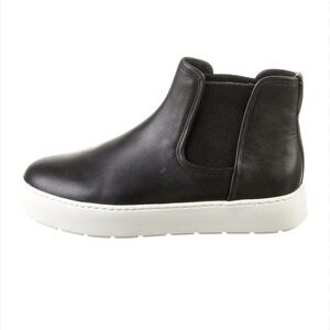 Vince Warren Water Resistant Genuine Shearling Lined Sneaker Boot. Black leather